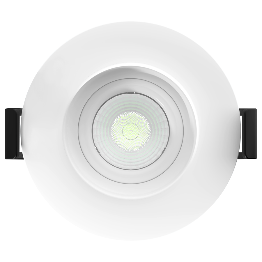 RAB Lighting 2" 6 Watt Regressed Gimbal LED Downlight, 20º Beam Angle, CCT Selectable, 120V, GR2NB