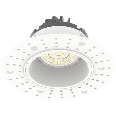 RAB Lighting 3" Gimbal Recessed LED Downlight, 9W, CCT Selectable, 600 Lumens, 38° Beam Angle, Trimless 120V, White, GR3TL