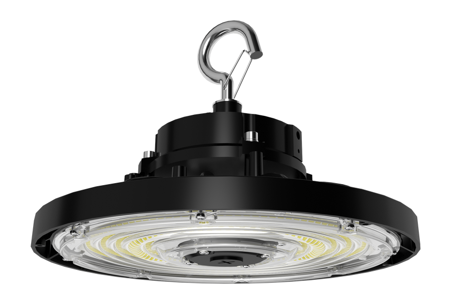 RAB Lighting H17 High Bay, 100/80/60W, CCT Selectable, 120-277V, 6 ft. Cord, 7-15 CP2, Black, H17SB/6CP2