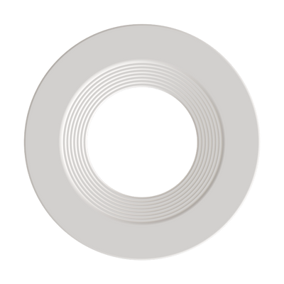 RAB Lighting 4" White / Baffle Reflector Trim for HA4 LED Downlights, HAT4RBW