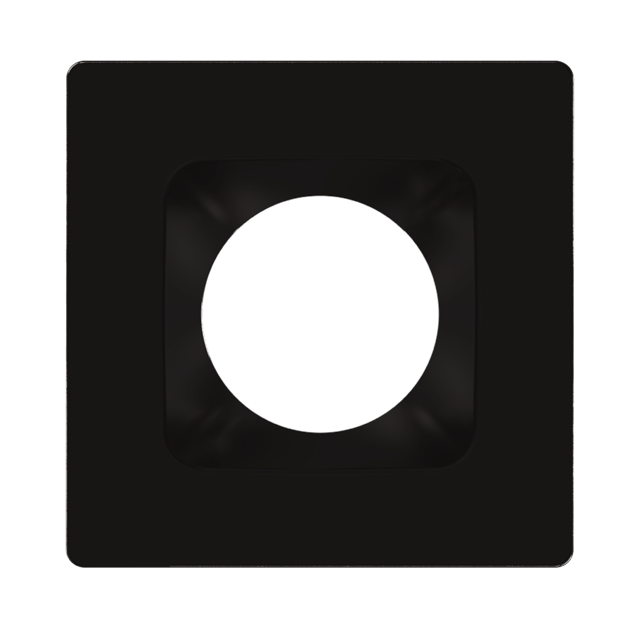 RAB Lighting 4" Square Black / Smooth Reflector Trim for HA4 LED Downlights, HAT4SB