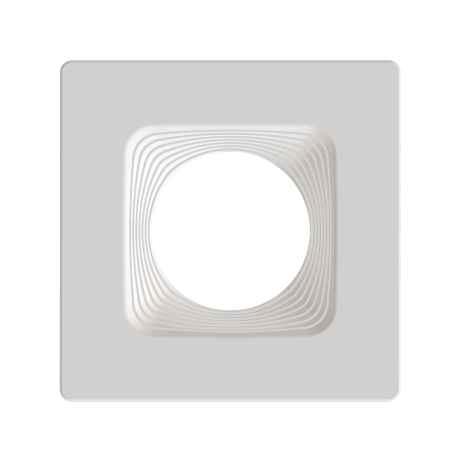 RAB Lighting 4" Square White / Baffle Reflector Trim for HA4 LED Downlights, HAT4SBW