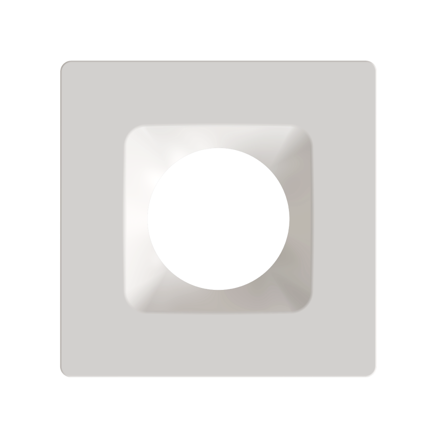 RAB Lighting 6" Square White / Smooth Reflector Trim for HA6 LED Downlights, HAT6SW