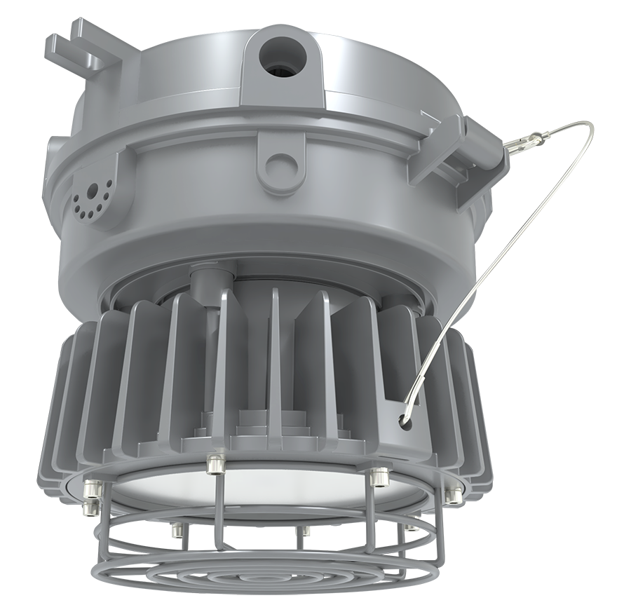 RAB Lighting HAZLED Hazardous Location Light, 30W, 5000K, Ceiling, Frost Flat, Gray, HAZLED30CFF