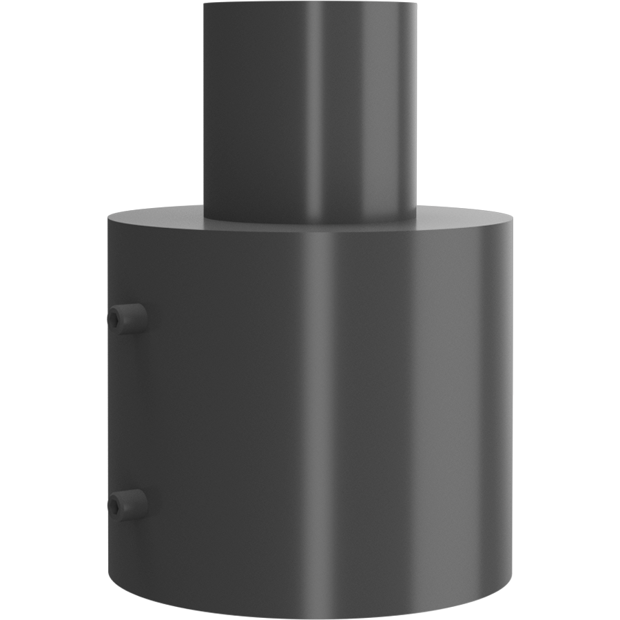 RAB Lighting HTG Pole Adaptor, 2 3/8" to 4", Bronze, HTG-PAT4