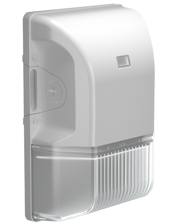 RAB Lighting BRISK17 LED Wall Pack, 30W, Photocell, CCT Selectable, 120-277V, White, BRISK17FA30W