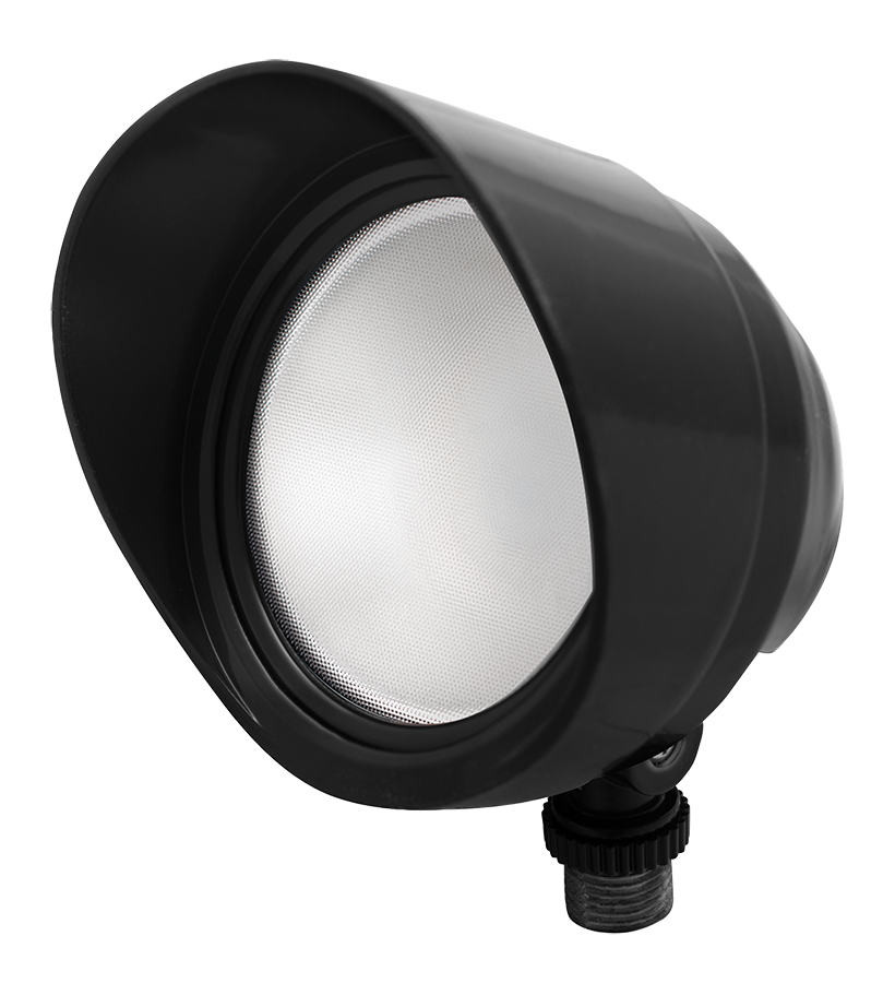 RAB Lighting BULLET LED Flood Light, 12W, 3000K, 120V, Black, BULLET12YB