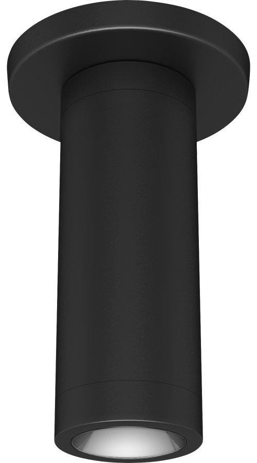 RAB Lighting CDLED2S 10W, 3500K, CRI90, 2 In. Surface Mount, Matte Black, CDLED2S-10W-WW935-K