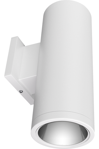RAB Lighting CDLED 4" Wall Cylinder, 40W, 5000K, CRI90, Direct/Indirect, Matte White, CDLED4W-40W-80D950-W