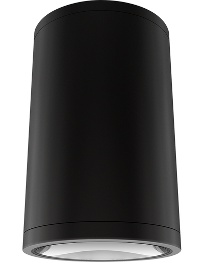 RAB Lighting CDLED 20W Surface Mount Cylinder, 2700K, CRI90, Matte Black, CDLED6S-20W-50D927-K