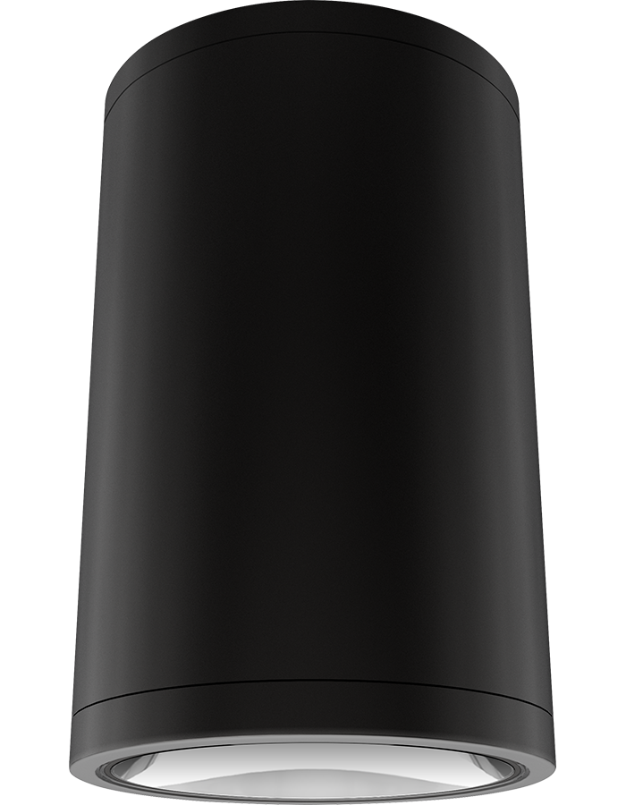 RAB Lighting CDLED 26W Surface Mount Cylinder, CRI90, 5000K, Matte Black, CDLED6S-26W-50D950-K