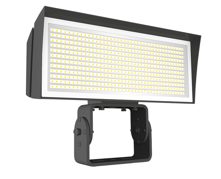 RAB Lighting FFLED LED Flood Light, Trunnion Mount, CCT Selectable, 18,739 thru 38,662 Lumens, 120-277V, Bronze, FFLEDLT
