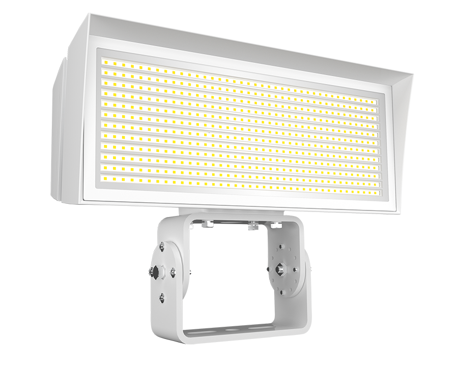 RAB Lighting FFLED LED Flood Light, Trunnion Mount, CCT Selectable, 18,739 thru 38,662 Lumens, 120-277V, White, FFLEDLTW