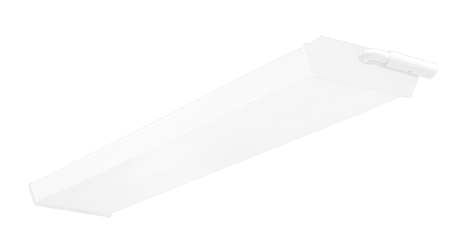 RAB Lighting GUS4 LED Strip, 36W, 3000K, 0-10V Dimming, White, LightCloud Controller, GUS4-36YW/D10/LC