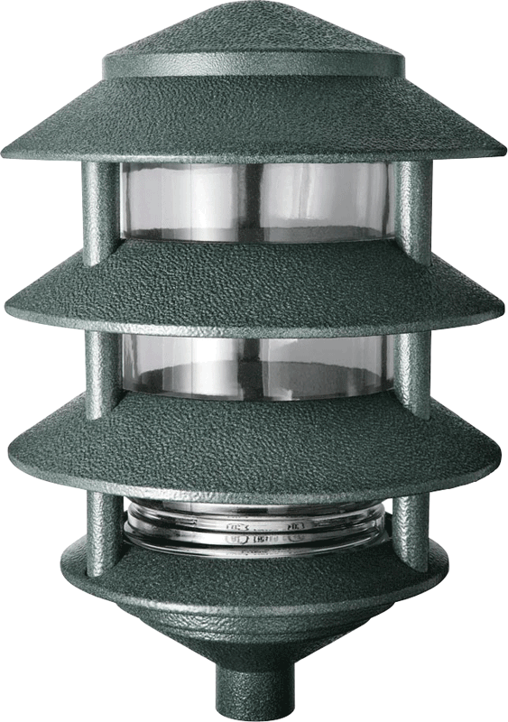 RAB Lighting 100 Watt Max Four Tier Landscape Light, Verde Green, 120V, LL22VG