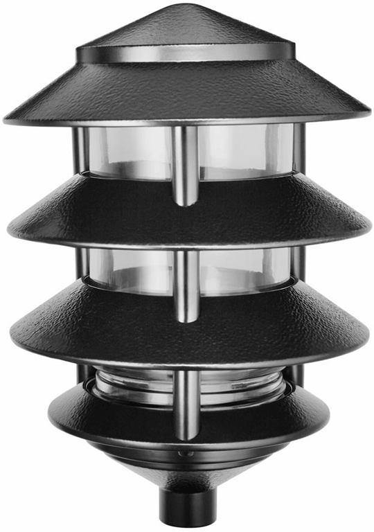RAB Lighting 100 Watt Max Four Tier Landscape Light, Black, 120V, LL22B