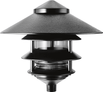 RAB Lighting 100 Watt Max Four Tier Flare Landscape Light, Black, 120V, LL23B