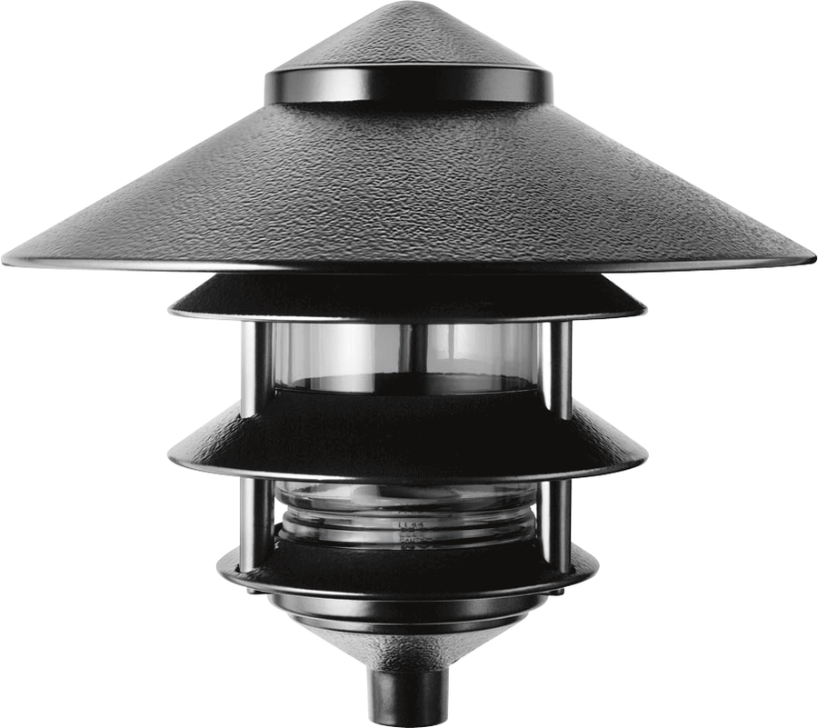 RAB Lighting 100 Watt Max Four Tier Flare Landscape Light, Black, 120V, LL23B