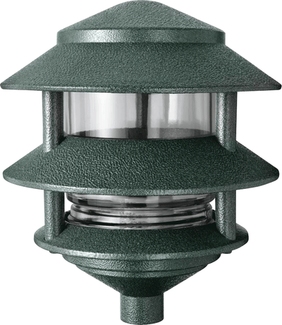 RAB Lighting 75 Watt Max Three Tier Landscape Light, Verde Green, 120V, LL322VG