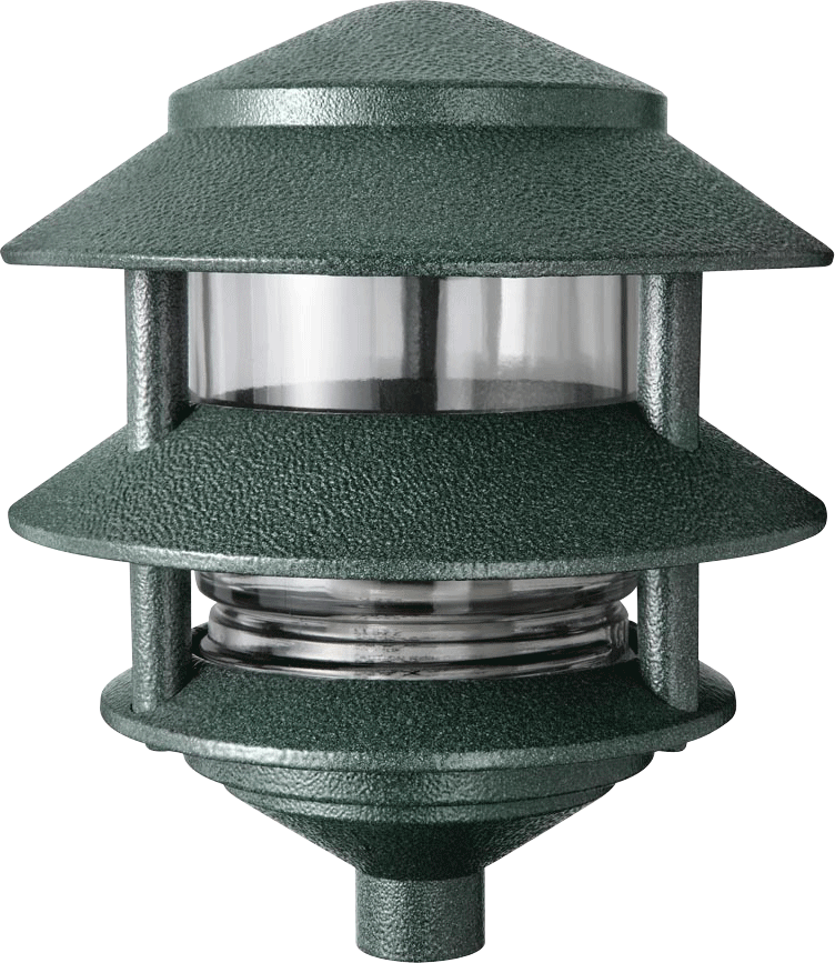 RAB Lighting 75 Watt Max Three Tier Landscape Light, Verde Green, 120V, LL322VG