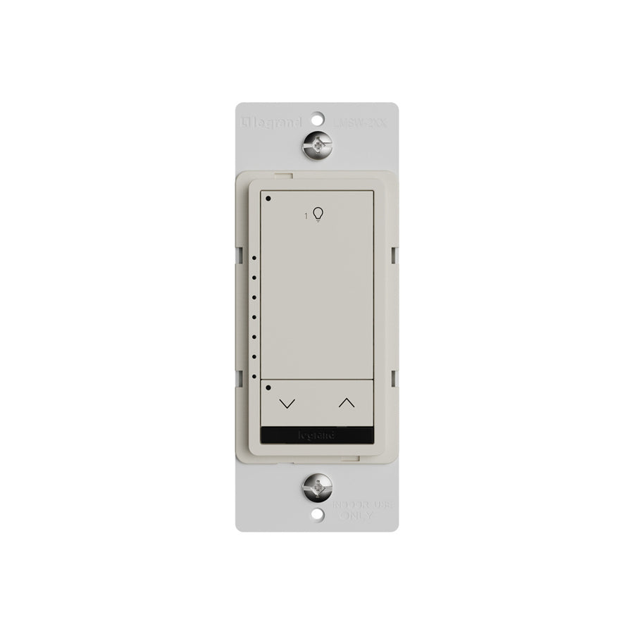 Wattstopper DLM Wired Standard Switch, 1-Button 1-Rocker, Light Almond, LMSW-211-LA