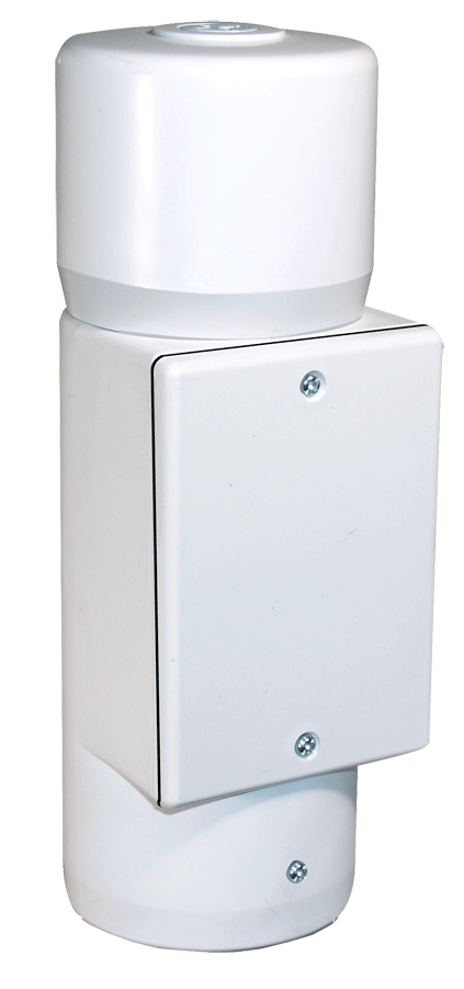 RAB Lighting Mighty Post Adapter, White, MPAW