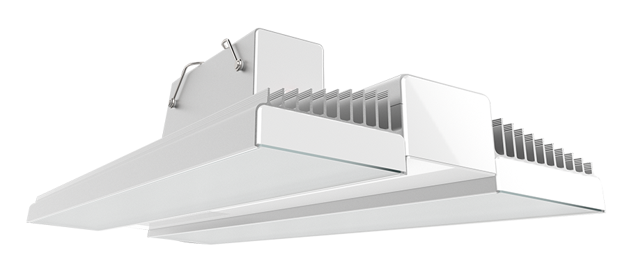 RAB Lighting RAIL 225W, 4000K, LightCloud Controller, Battery Backup, 120-277V, White/Aluminum, RAIL225N/LC/E