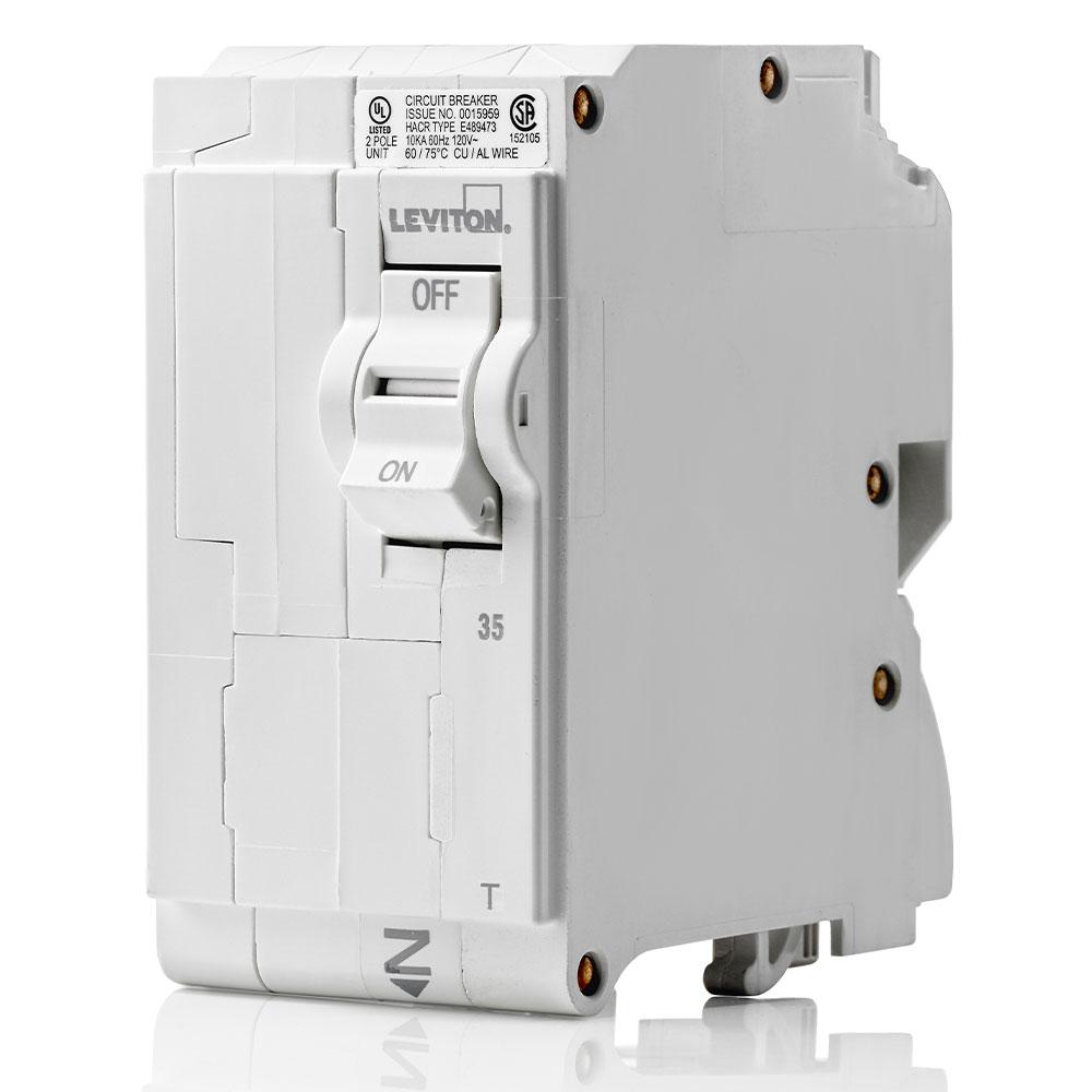 Leviton LB235-T TM BRANCH CIRCUIT BREAKER STANDARD 2-POLE 40A 120/240V. 10KA INTERRUPT RATING.