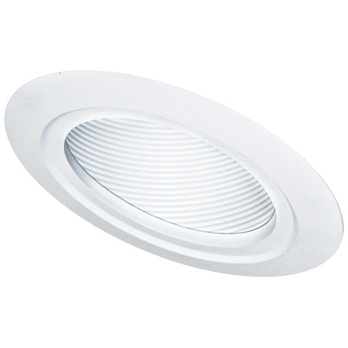 Elco Lighting 5" Sloped Baffle Trim, 75W Max, PAR30/LED, White, EL550W