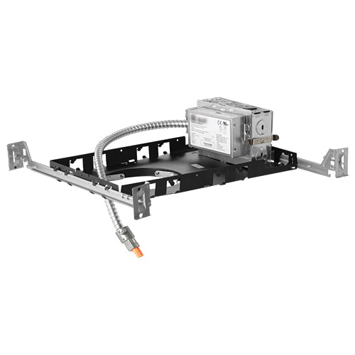 Elco Lighting 4" New Construction Plaster Frame, 12.5–44.1W, 120/277V, 0-10V/Triac/ELV Dimming, Emergency Backup, E4LFU20D2-EM1