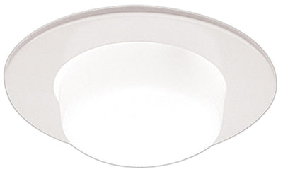 Elco Lighting 4" Shower Reflector Trim, Drop Opal Lens, 50W MAX PAR20, White, EL9116W
