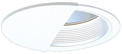 Elco Lighting 6" Baffle with Reflector Wall Wash Trim, White, ELA105W