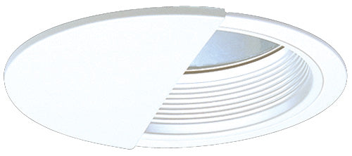 Elco Lighting 6" Baffle with Reflector Wall Wash Trim, White, ELA105W