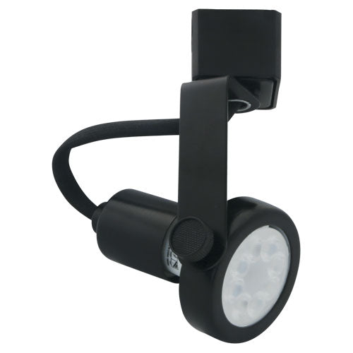 Elco Lighting Bowen Line Voltage Track Fixture, 50W, 120V, GU10, TRIAC/ELV Dimmable, Black, ET1626B