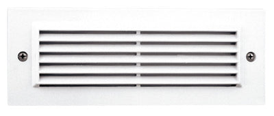 Elco Lighting Incandescent Brick Light, 40W, Angled Louver Faceplate, Black, ELST31B
