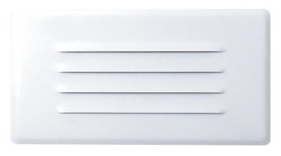 Elco Lighting CFL Step Light with Louvered Faceplate, 13W, 120V, White, ELST52W