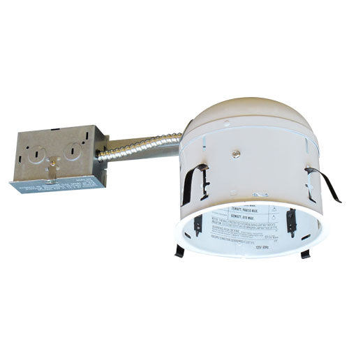 Elco Lighting 6" Shallow Remodel Housing, Medium Base (E26), 120V, RR9H
