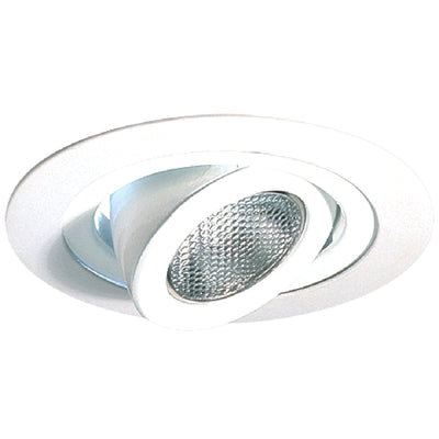 Elco Lighting 4" Adjustable Spot Trim, 50W JDR/MR16, White, EL988W