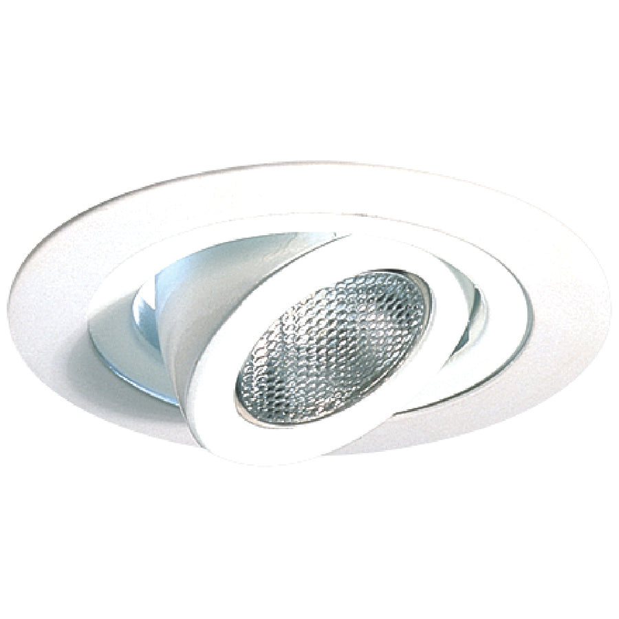 Elco Lighting 4" Adjustable Spot Trim, 50W JDR/MR16, White, EL988W