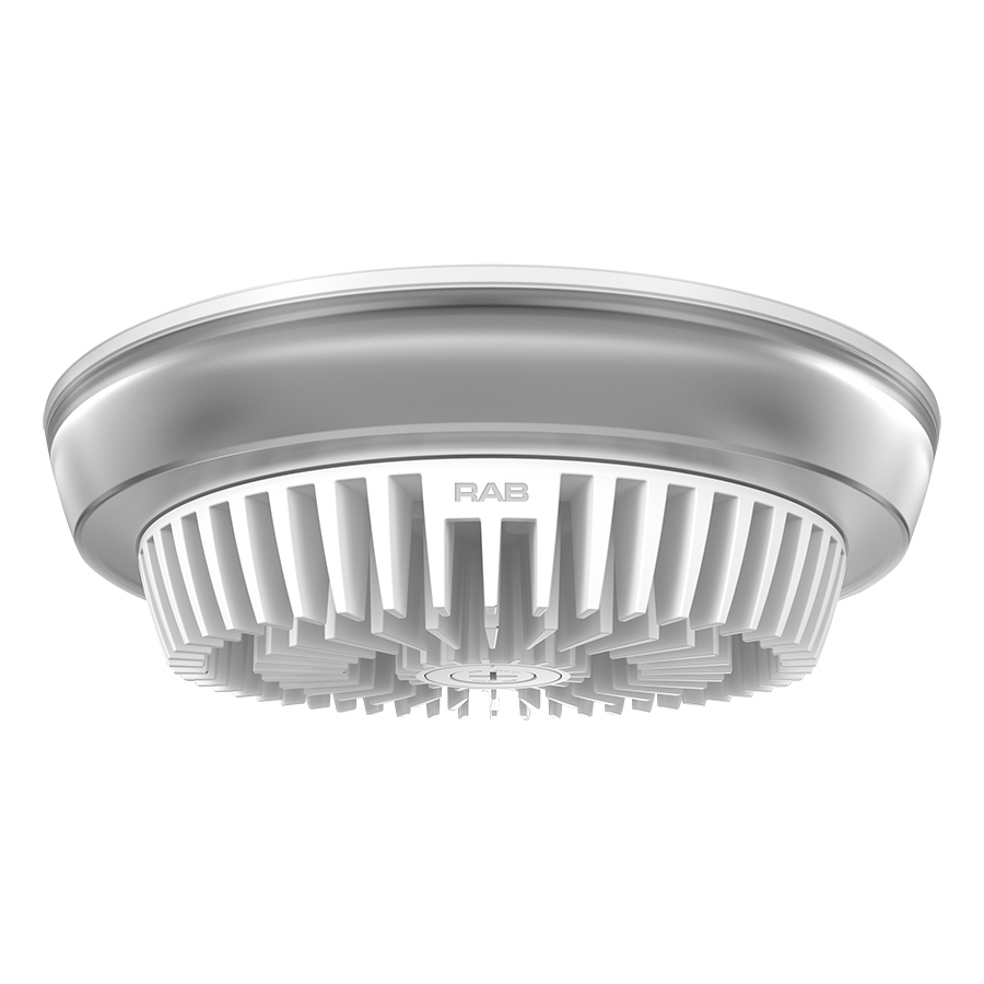 RAB Lighting PARK34 Field-Adjustable LED Garage Light, 20 | 30 | 40W, CCT Selectable, 3,160 thru 5,899 Lumens, 120-277V, White, PARK34-40W