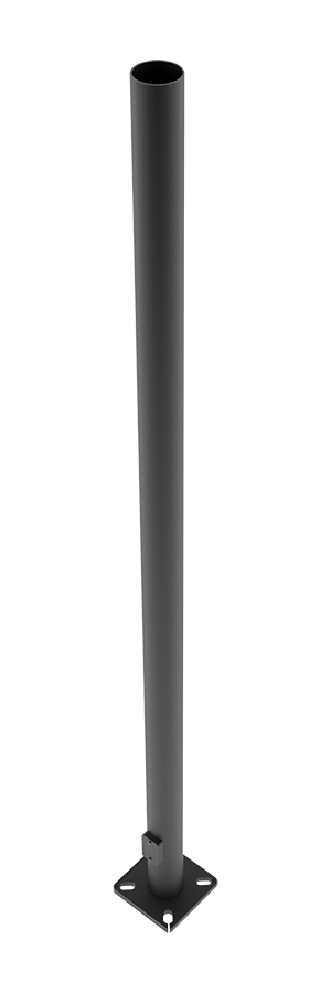 RAB Lighting Lighting 15' Steel Pole, Round, Pre-Drilled Top, 4" Shaft Size, 11 Gauge, Bronze, PR4-11-15D2