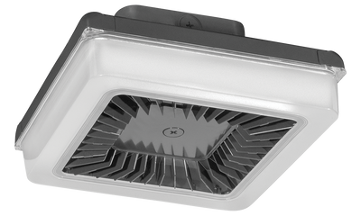 RAB Lighting 55W LED Garage Light with Occupancy Sensor, 5000K, IP66, DLC, Bronze, PRT55/WS