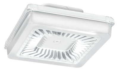 RAB Lighting 55 Watt PORTO LED Garage Light, 5000K, 6,352 Lumens, 120-277V, White, PRT55W