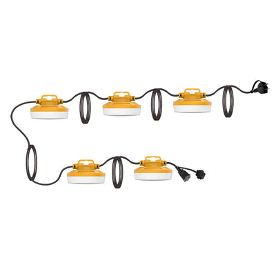 Westgate 2 Wire Economy Construction String Lights, 5x10W, 5000K, CL-CONST-50FT-50W-2WIRE
