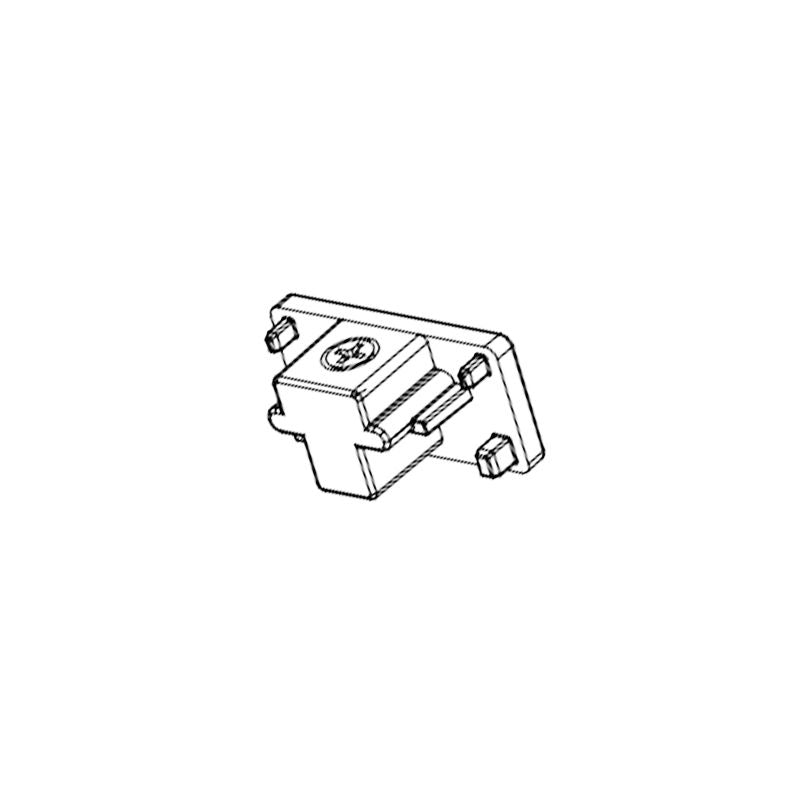 Westgate Mfg 3-Wire Track End Cap, Black, TR-EC-BK