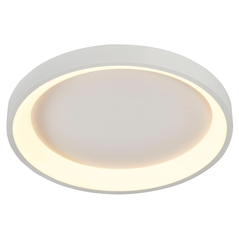 Westgate Mfg FMHR 23 In. Round LED Ceiling Light, 30W, CCT Selectable, Sandy White, FMHR-23-MCT5-WH