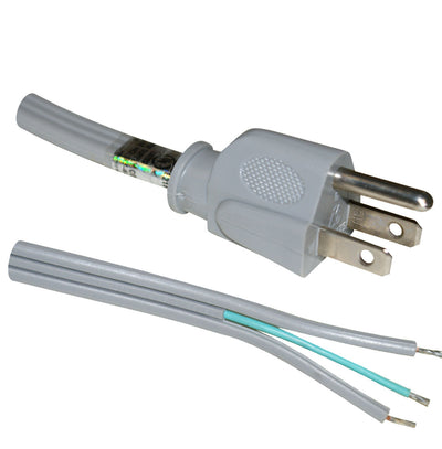 Westgate Mfg Extension Cord, 16 AWG 3-Conductor, NEMA 5-15P, 125V, 3 Ft., Grey, GPS3-2