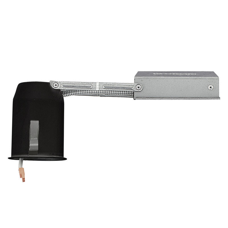 Westgate Mfg 2 In. LED Remodel Recessed Housing, IC-Rated, TP24, Black, HL2R-ICAT