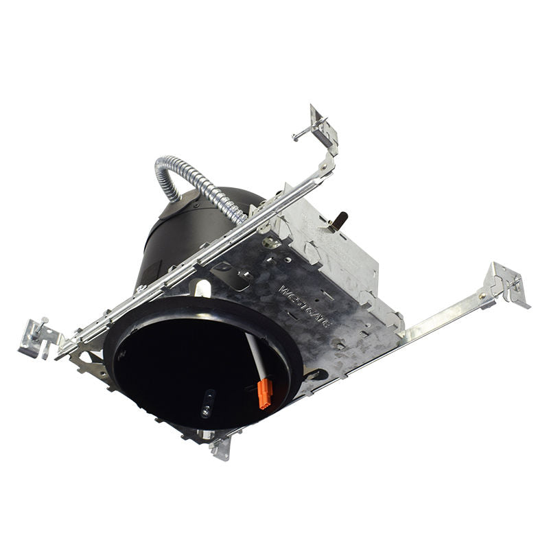 Westgate Mfg 6 In. Recessed Housing, ICAT, 120-277V, Matt Black, HL6-ICAT