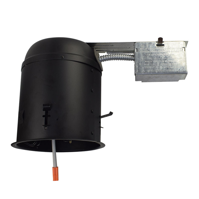 Westgate Mfg 6 In. Remodel Recessed Housing, ICAT, 120-277V, Matt Black, HL6R-ICAT